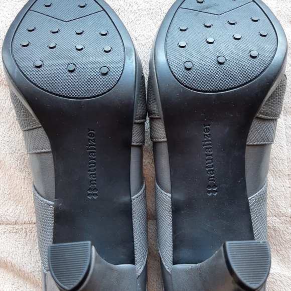 Naturalizer - Comfy Grey Peep Toes Heels - Size: 7.5 - Picture 4 of 8